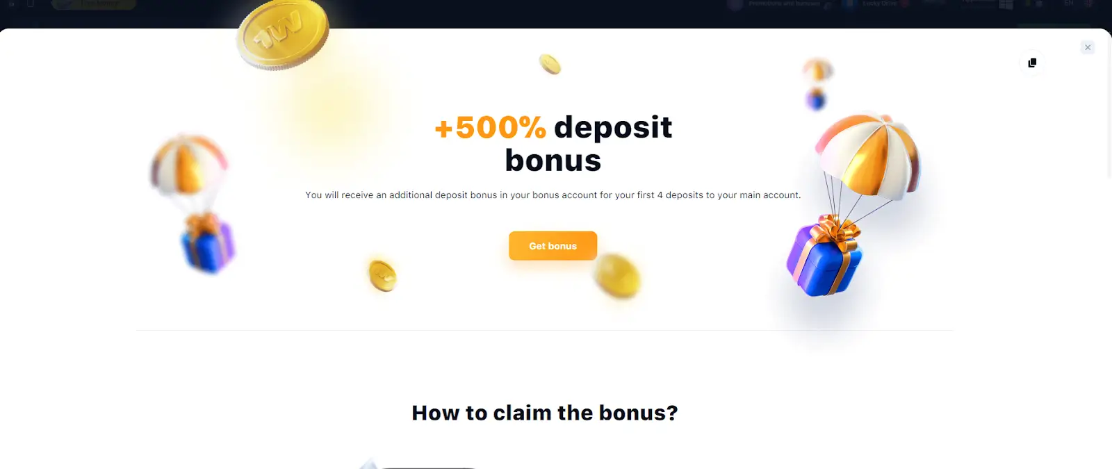 پہلی جمع کے لئے 1win بونس پہلی جمع کے لئے 1win بونس